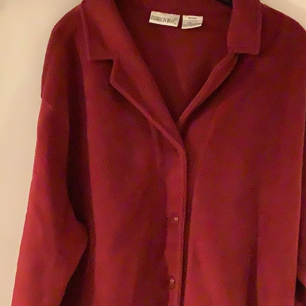 Fashion Bug Women's Plush Red Jacket